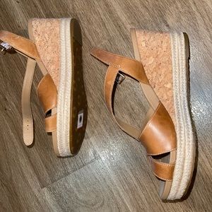 UGG Cloverdale Espadrille Wedge Sandals 8.5